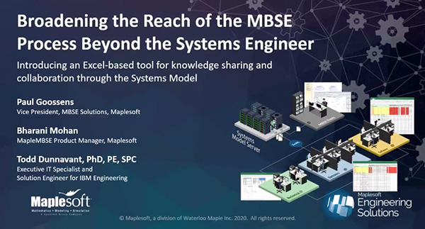 Broadening the Reach of the MBSE Process Beyond the Systems Engineer